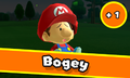 Baby Mario scores a Bogey
