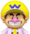 Sprite of Dr. Baby Wario from Dr. Mario World
