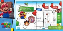 The ages 7-11 iteration of the Super Mario Bros. Learning Activity Booklet Twinkl.