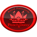A Peach and Daisy Royal Patisserie "hot shot" badge from Mario Kart Tour