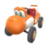 The Orange Turbo Yoshi from Mario Kart Tour