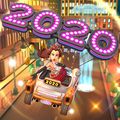 Pauline (Party Time) gliding in the Platinum Taxi with the New Year's 2020