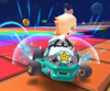 Thumbnail of the Pink Gold Peach Cup challenge from the Space Tour; a Time Trial challenge set on RMX Rainbow Road 2R
