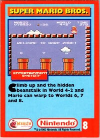 One of the Nintendo Collector Cards