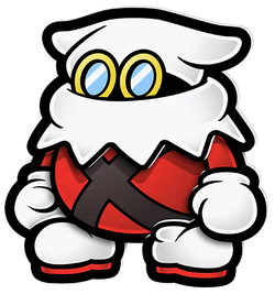 Artwork of a X-Naut from Paper Mario: The Thousand-Year Door (Nintendo Switch)