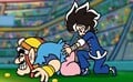 Young Cricket successfully catching Wario