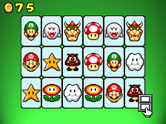 Cards available in the Memory Master minigame from Super Mario 64 DS between 5 and 9 stars (Touch screen only)
