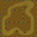 The map for Choco Island 1.