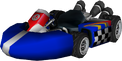 The model for Toad's Standard Kart S from Mario Kart Wii