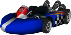 The model for Toad's Standard Kart S from Mario Kart Wii