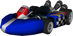 The model for Toad's Standard Kart S from Mario Kart Wii