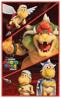 Poster featuring Bowser and some of his minions