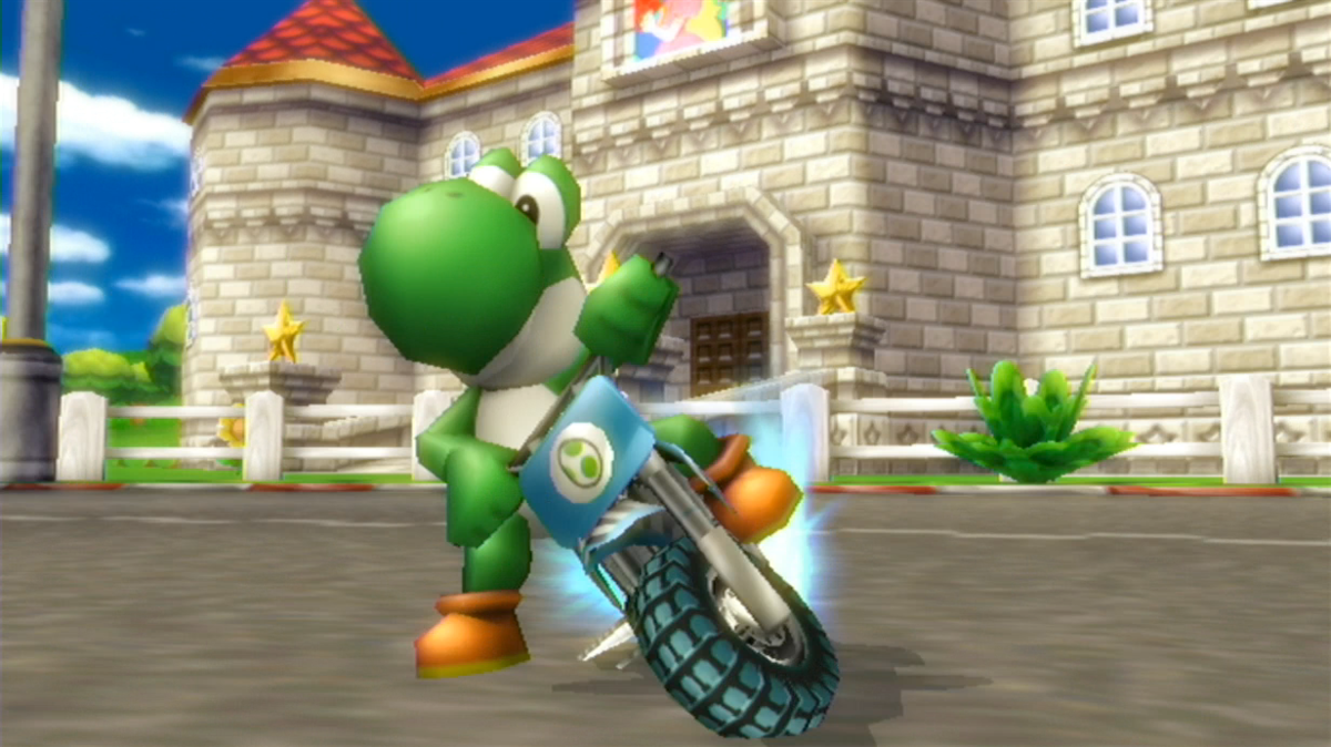 File:Yoshi bike drifting.png - Super Mario Wiki, the Mario encyclopedia