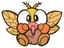 Artwork of a Bee Fly, from Super Mario Land 2: 6 Golden Coins.