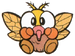 Artwork of a Bee Fly, from Super Mario Land 2: 6 Golden Coins.