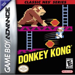 The North American box art for the Classic NES Series release of Donkey Kong