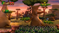 The level Grassland Groove in Donkey Kong Country: Tropical Freeze.