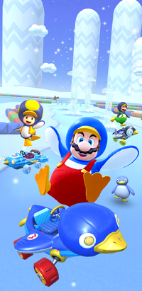 The Frost Tour from Mario Kart Tour