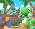 The course icon with Yoshi