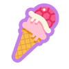 A sticker from Mario Kart World