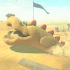 A Charvaargh made of sand, resembling a Sandmaargh, in Mario Kart World