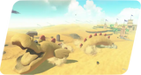 A Charvaargh made of sand, resembling a Sandmaargh, in Mario Kart World