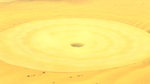A quicksand pit seen in Mario Kart World