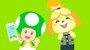 Artwork used for Nintendo in Japan's topic about "Animal Crossing" LINE stickers
