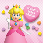 Thumbnail for a set of printable Nintendo-themed Valentine's Day cards