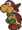 Sprite of Red Ninjakoopa, from Paper Mario.