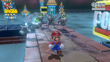 Mario running in Spiky Spike Bridge with Parabones.
