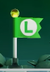 SMBW Checkpoint Flag - Luigi