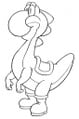 Yoshi in a side-view perspective