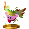 Wing Kirby's trophy render from Super Smash Bros. for Wii U