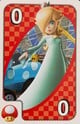 UNO Mario Kart Rosalina red card with mushroom item