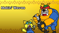 The intro to “Makin' Waves” in WarioWare: Move It!