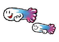 Artwork of Gusties in Yoshi Topsy-Turvy (later reused for Yoshi's Island DS)