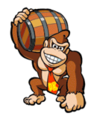 DK with Barrel Mario vs. Donkey Kong 2: March of the Minis