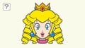 Peach with curly bangs and hair