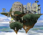 A stage from Super Smash Bros. Melee
