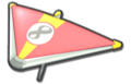 Thumbnail of Princess Peach, Baby Peach and Pink Mii's Super Glider (with 8 icon), in Mario Kart 8.