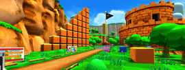 Course menu background in Mario Kart Arcade GP DX