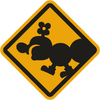 A sticker from Mario Kart World