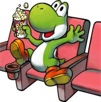 Artwork of Yoshi from Mario & Luigi: Superstar Saga