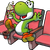 Artwork of Yoshi from Mario & Luigi: Superstar Saga