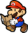 Artwork of Mario from Paper Mario: The Thousand-Year Door
