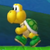 Squared screenshot of a green Koopa Troopa from New Super Luigi U.