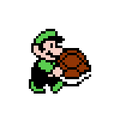 Super Luigi holding a Koopa Shell ( 20)