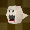 An origami Boo from Paper Mario: The Origami King.