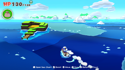 Sea exploration in Paper Mario: The Origami King